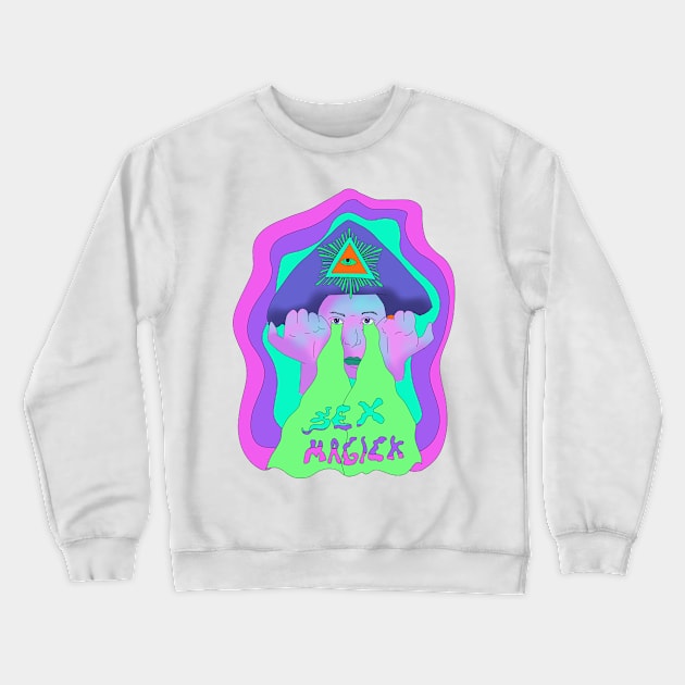 Aleister Crowley Crewneck Sweatshirt by SchlockHorror